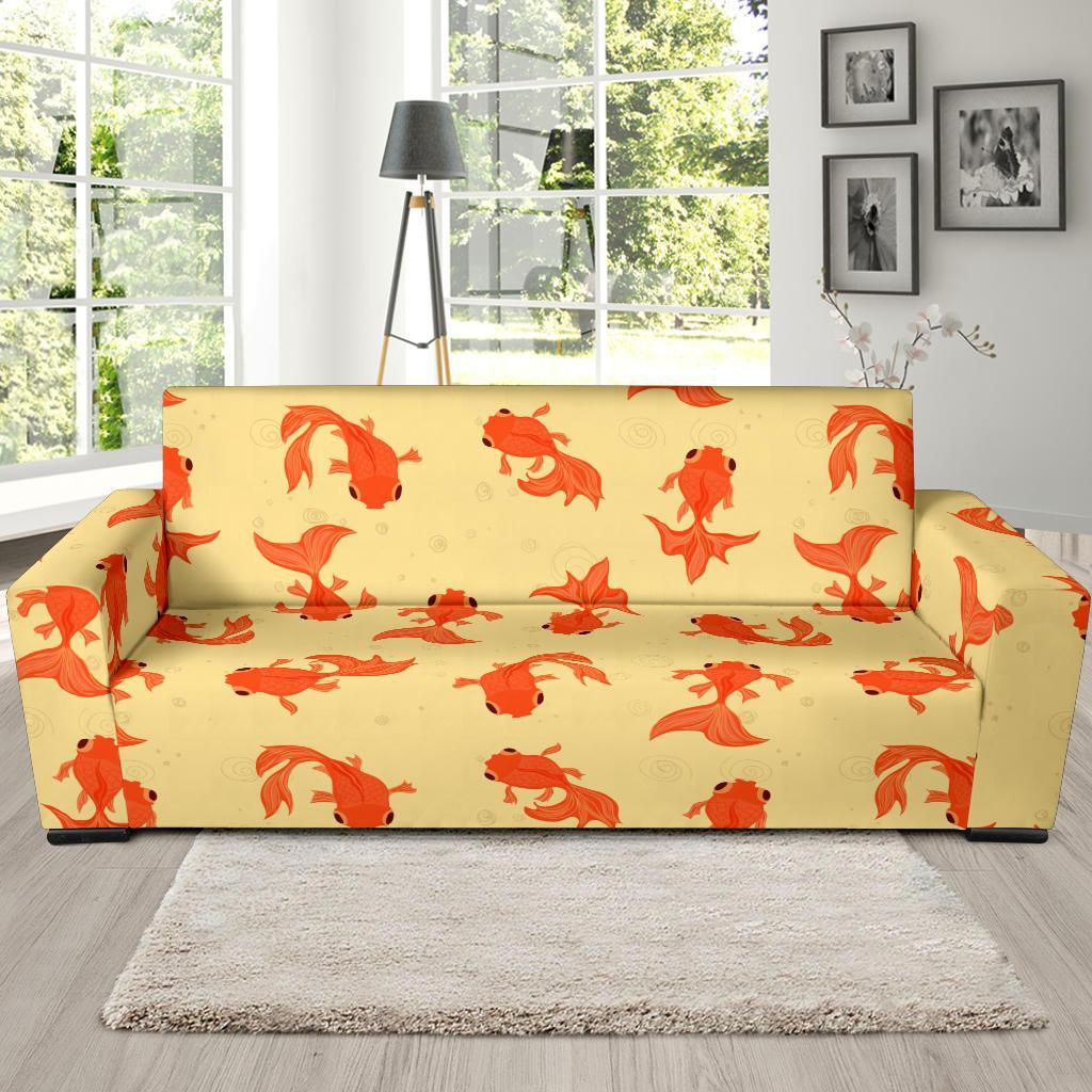 Goldfish Pattern Print Sofa Covers-grizzshop