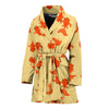 Goldfish Pattern Print Women Long Robe-grizzshop