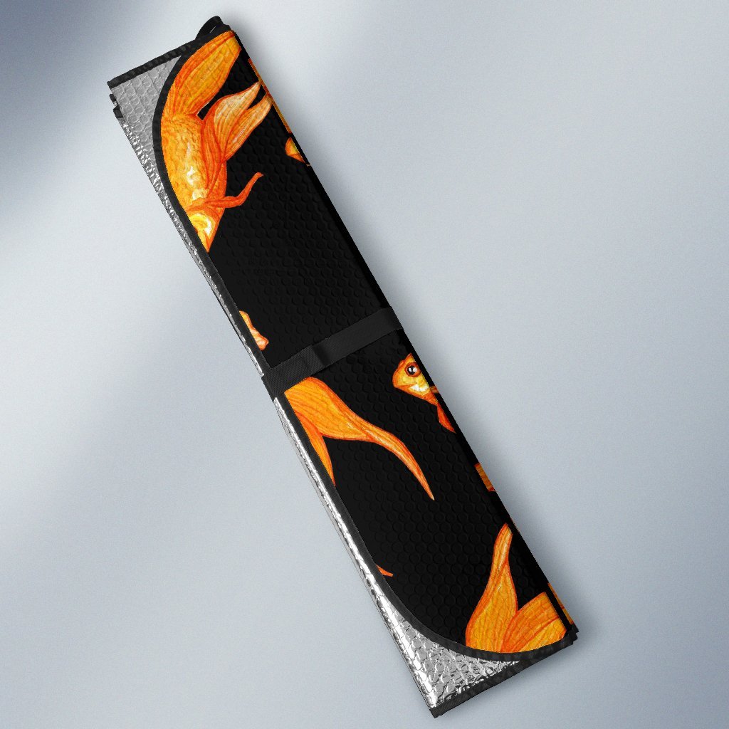 Goldfish Print Pattern Car Sun Shade-grizzshop