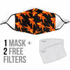 Goldfish Print Pattern Face Mask-grizzshop