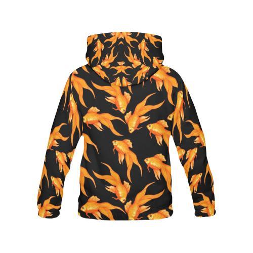 Goldfish Print Pattern Men Pullover Hoodie-grizzshop