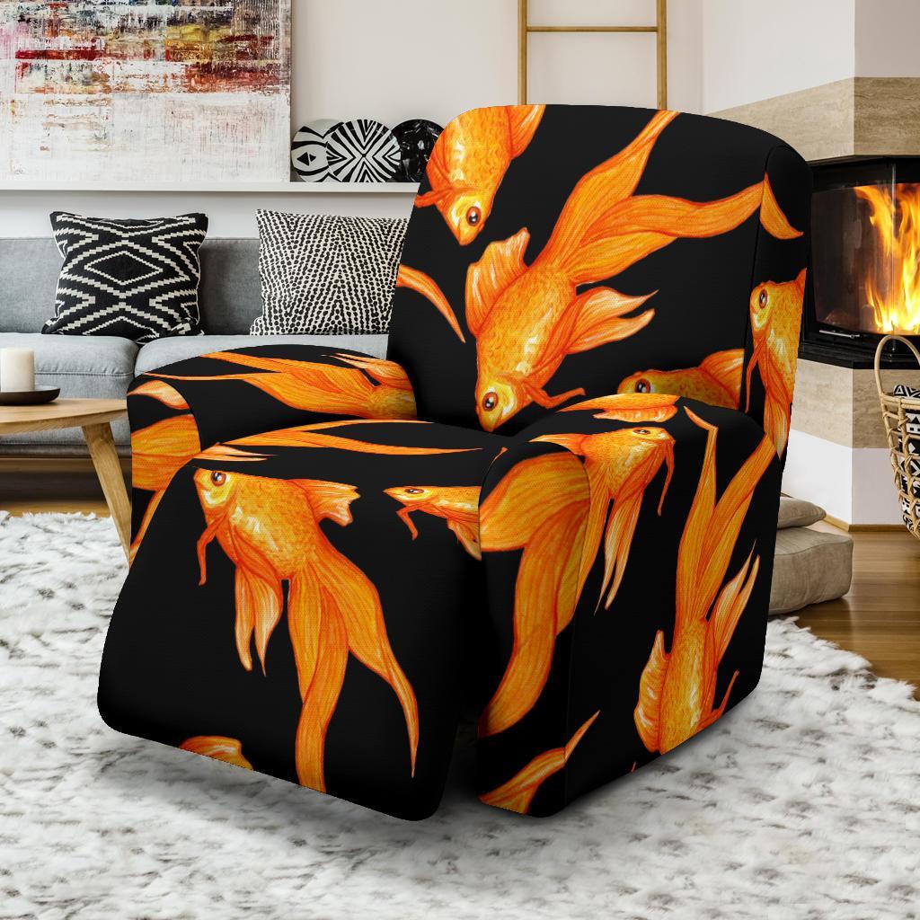 Goldfish Print Pattern Recliner Cover-grizzshop