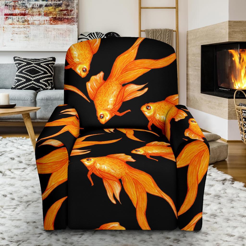 Goldfish Print Pattern Recliner Cover-grizzshop