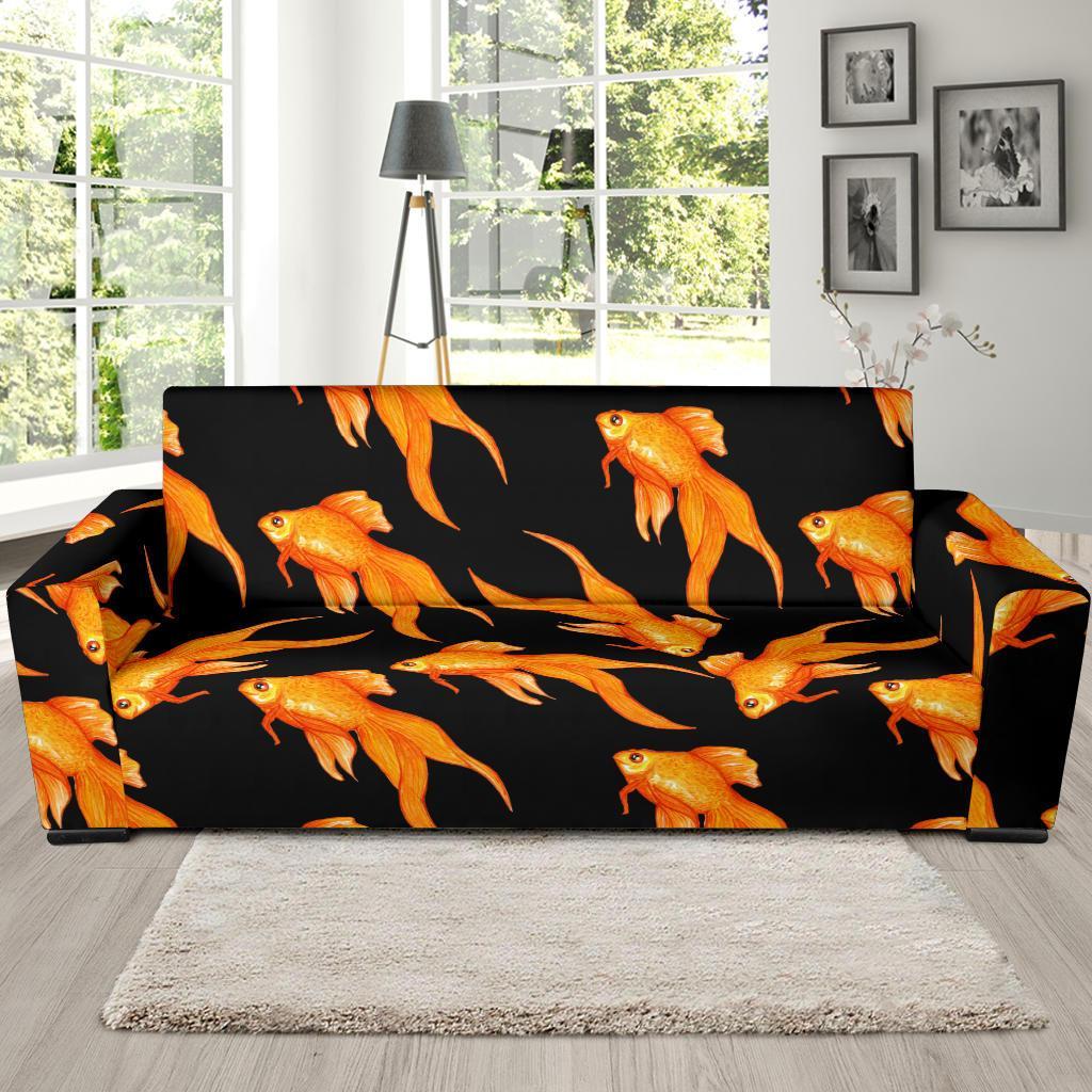 Goldfish Print Pattern Sofa Covers-grizzshop