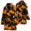 Goldfish Print Pattern Women Long Robe-grizzshop