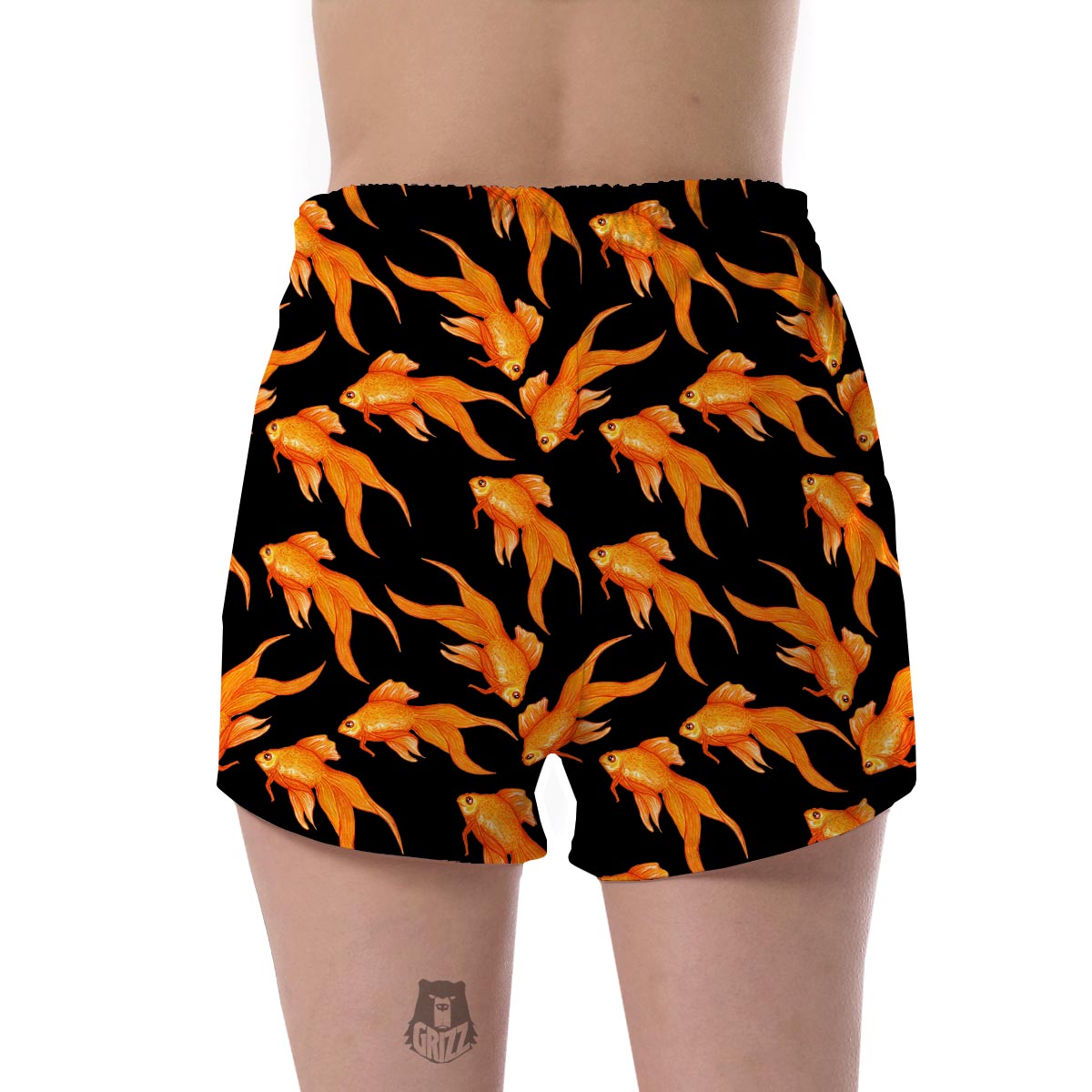 Goldfish Print Pattern Women's Shorts-grizzshop