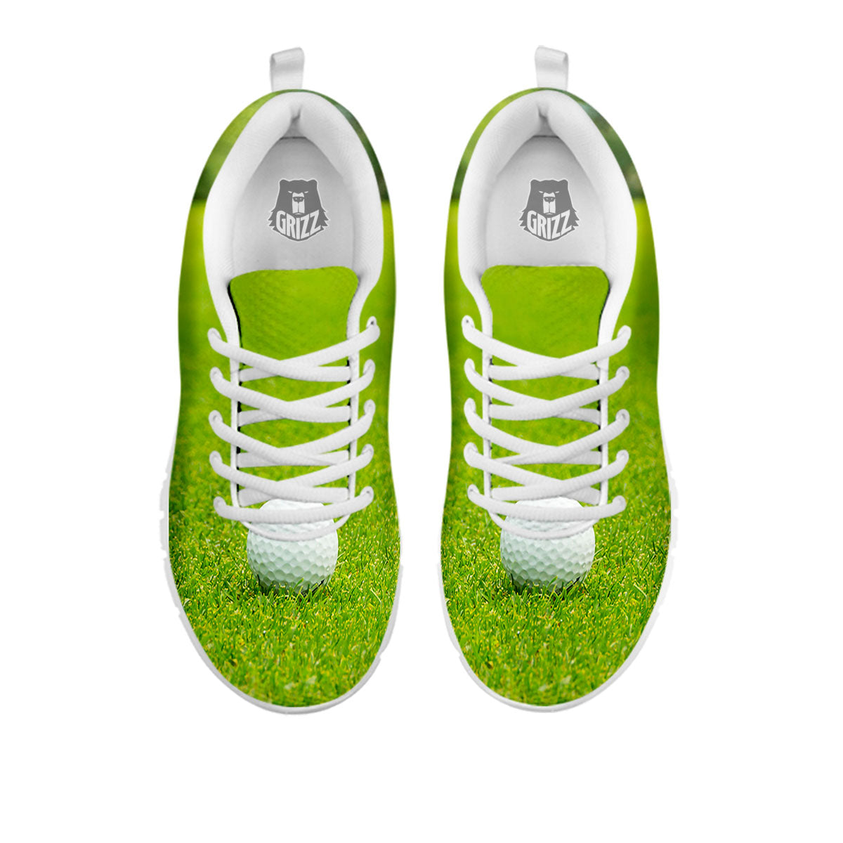 Golf Area Print White Sneaker-grizzshop