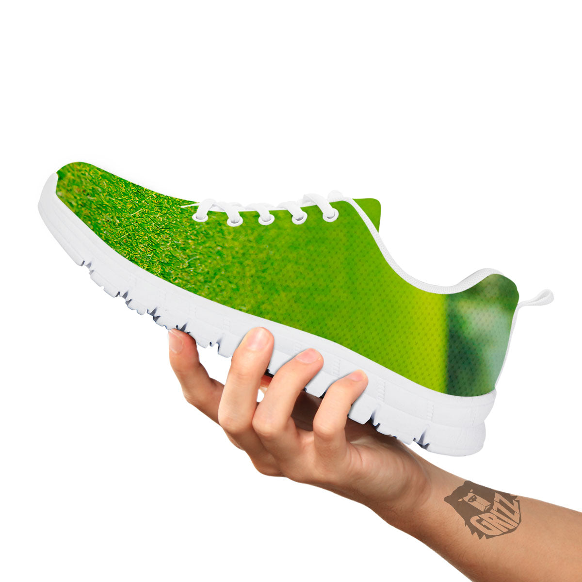 Golf Area Print White Sneaker-grizzshop
