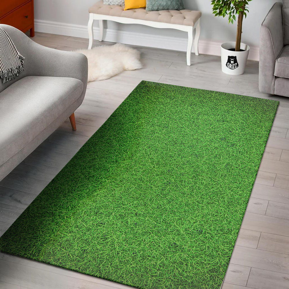 Golf Grass Print Floor Mat-grizzshop