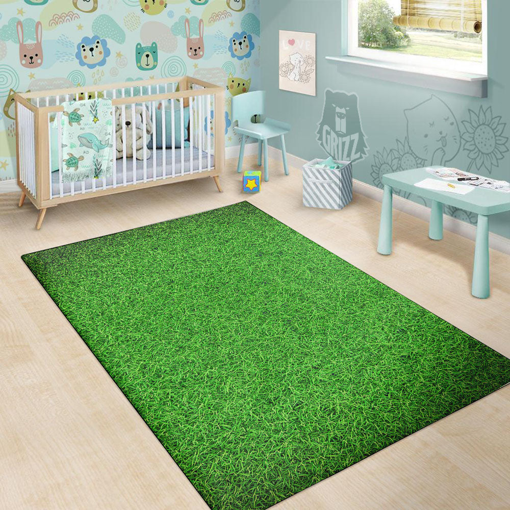 Golf Grass Print Floor Mat-grizzshop