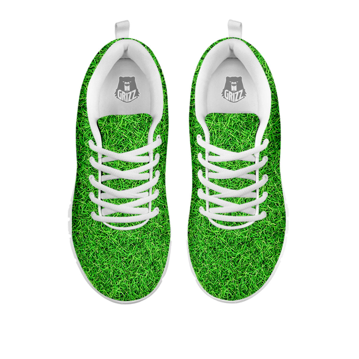 Golf Grass Print White Sneaker-grizzshop