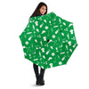 Golf Green Pattern Print Automatic Foldable Umbrella-grizzshop