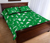 Golf Green Pattern Print Bed Set Quilt-grizzshop