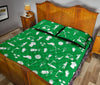 Golf Green Pattern Print Bed Set Quilt-grizzshop