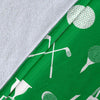 Golf Green Pattern Print Blanket-grizzshop