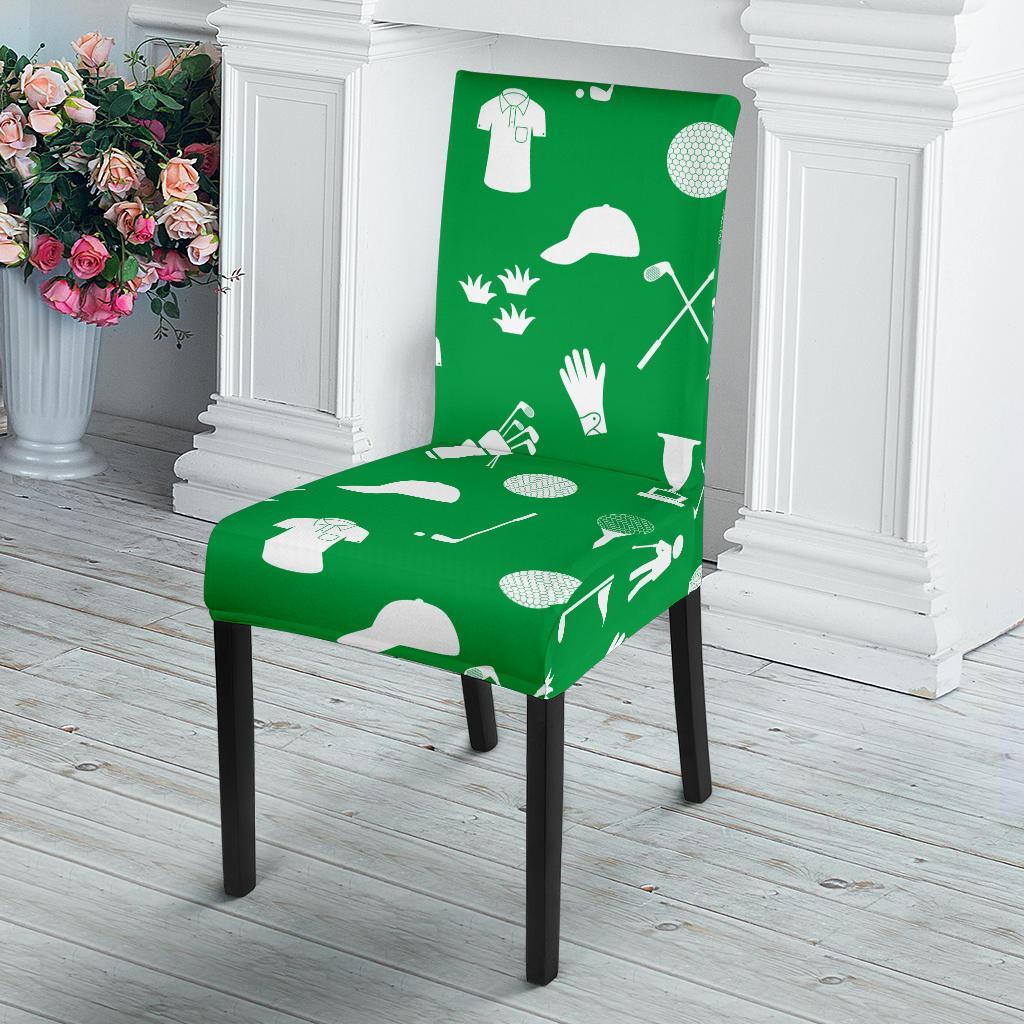 Golf Green Pattern Print Chair Cover-grizzshop