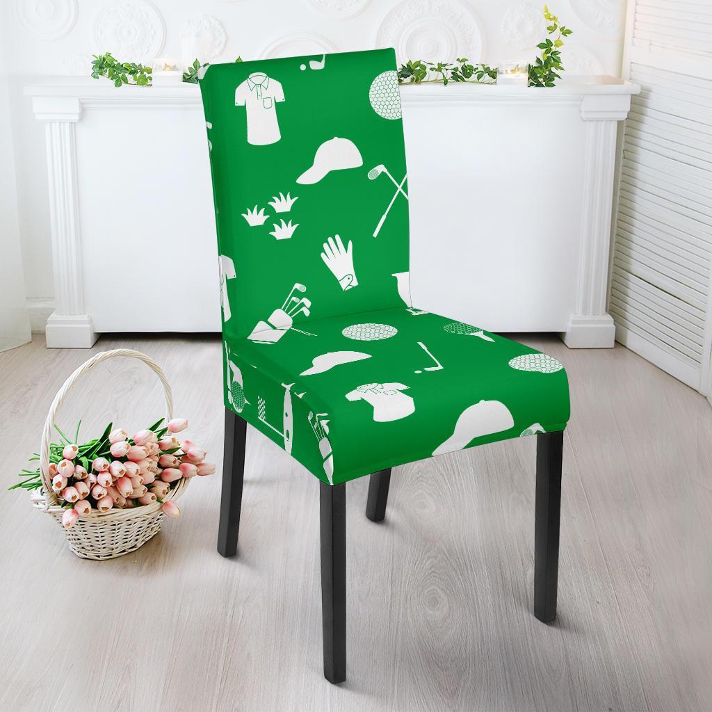 Golf Green Pattern Print Chair Cover-grizzshop