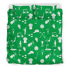 Golf Green Pattern Print Duvet Cover Bedding Set-grizzshop