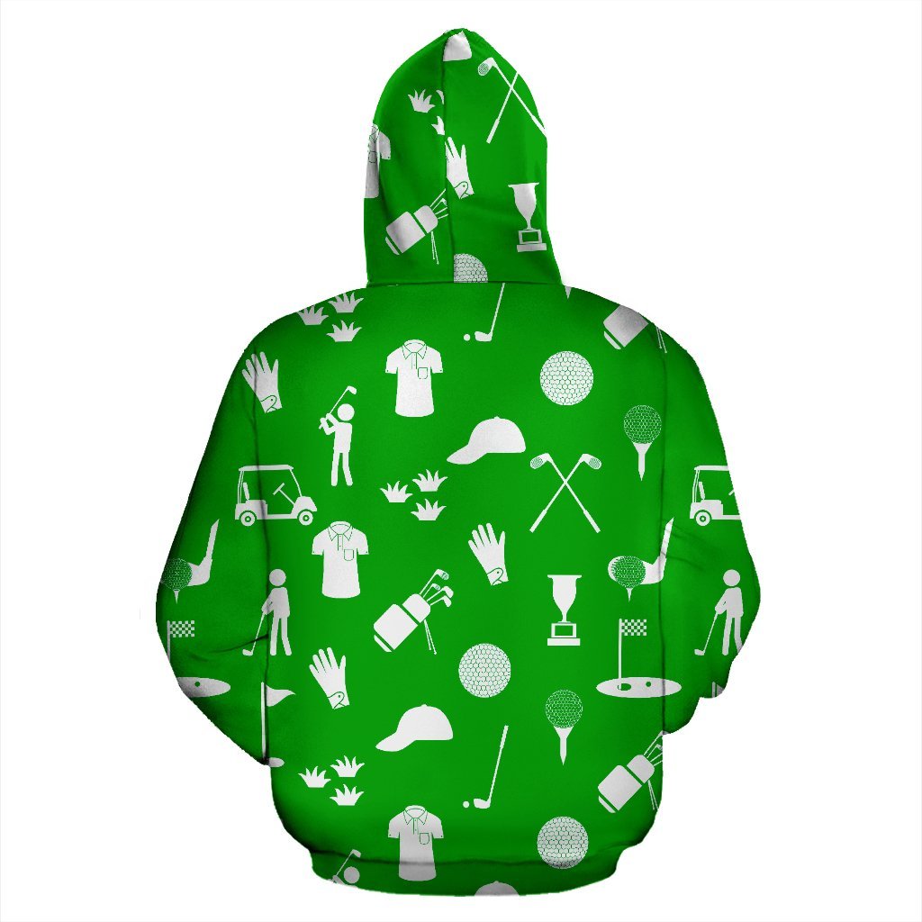 Golf Green Pattern Print Men Women Pullover Hoodie-grizzshop