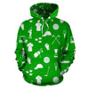 Golf Green Pattern Print Men Women Pullover Hoodie-grizzshop