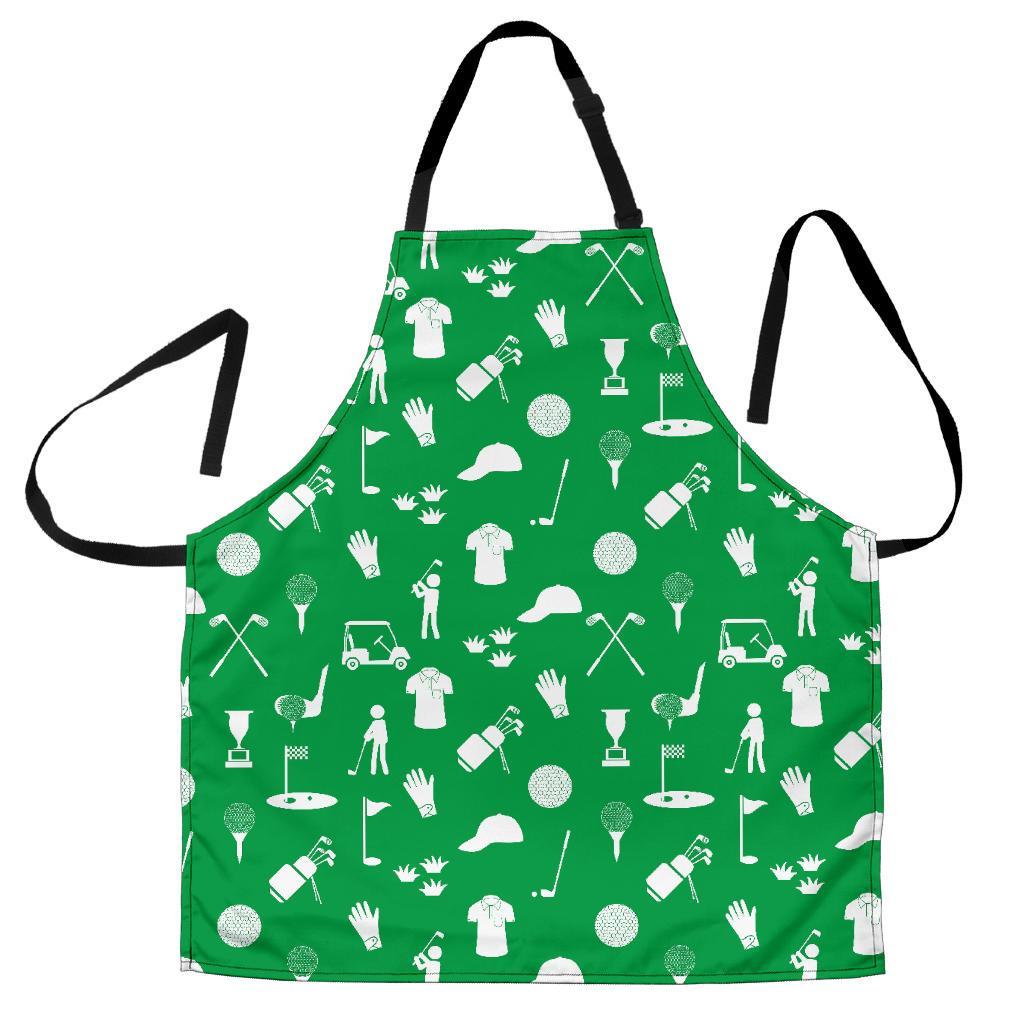 Golf Green Pattern Print Men's Apron-grizzshop