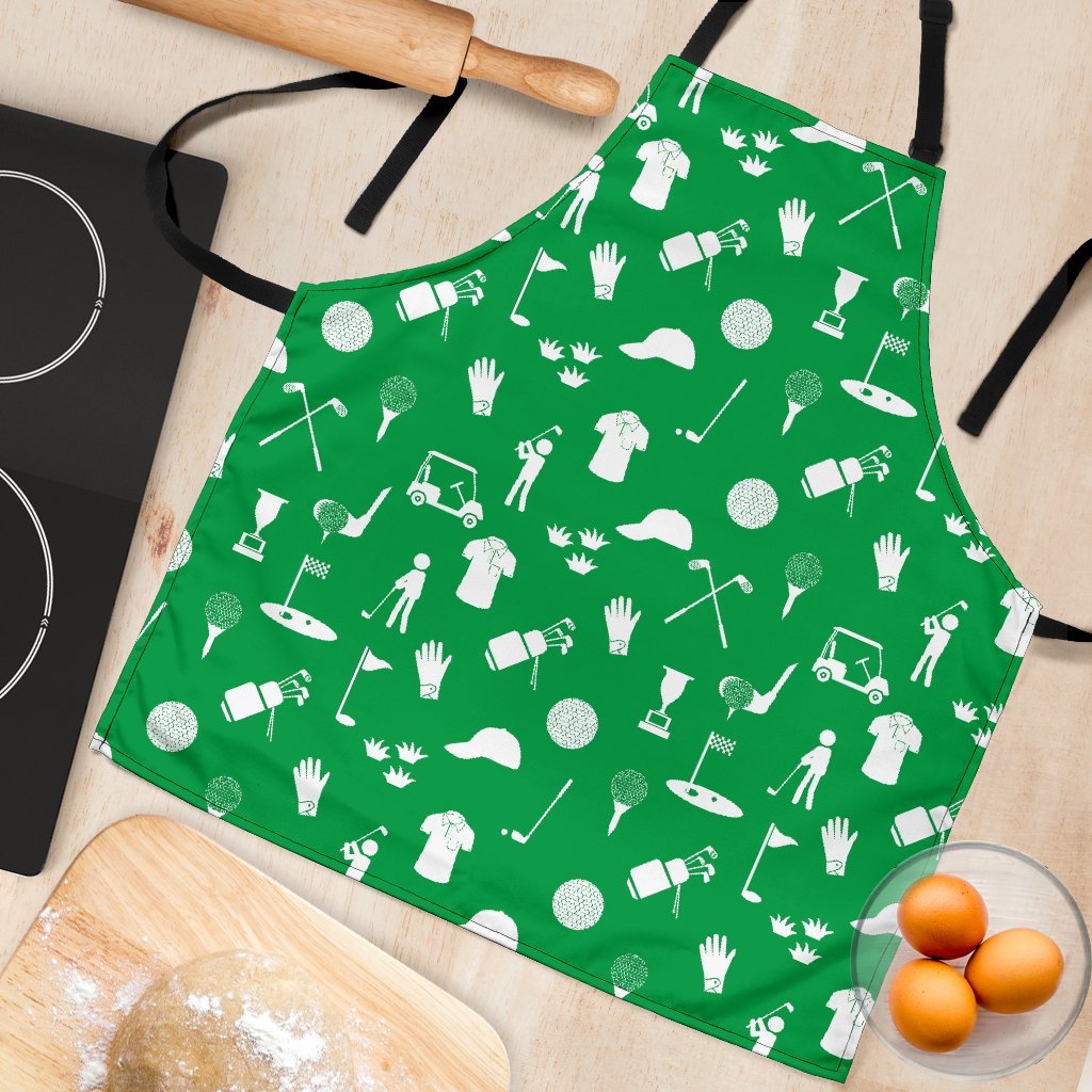 Golf Green Pattern Print Women's Apron-grizzshop