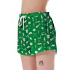 Golf Green Pattern Print Women's Shorts-grizzshop