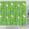 Golf Green Print Pattern Bathroom Shower Curtain-grizzshop