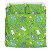 Golf Green Print Pattern Duvet Cover Bedding Set-grizzshop