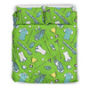 Golf Green Print Pattern Duvet Cover Bedding Set-grizzshop