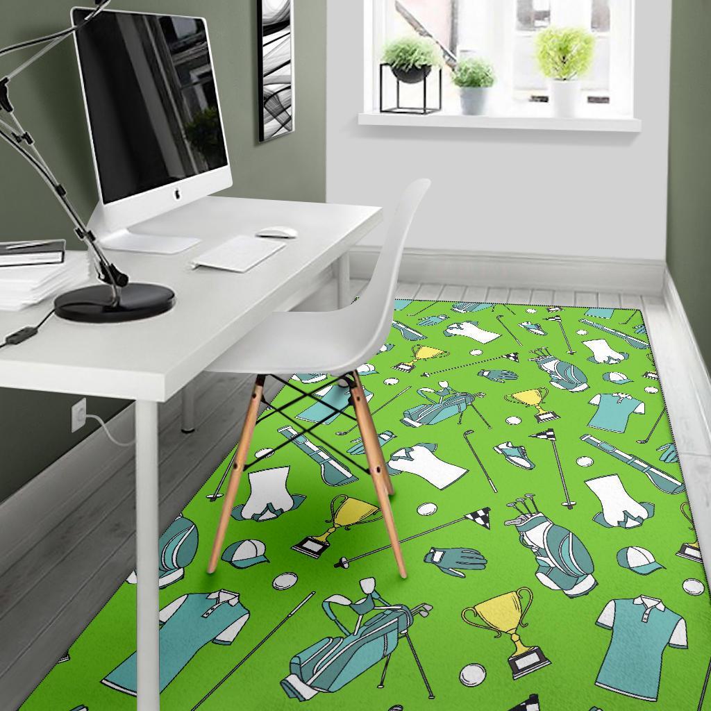 Golf Green Print Pattern Floor Mat-grizzshop