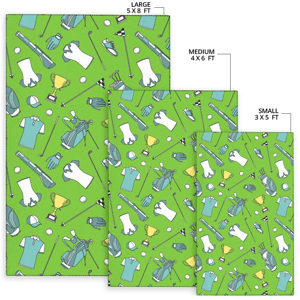 Golf Green Print Pattern Floor Mat-grizzshop
