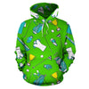 Golf Green Print Pattern Men Women Pullover Hoodie-grizzshop