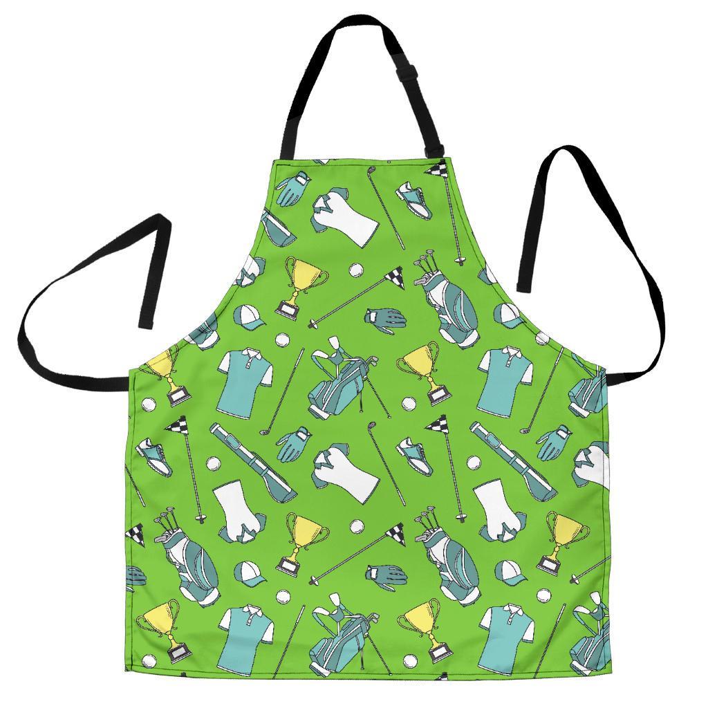 Golf Green Print Pattern Men's Apron-grizzshop