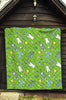 Golf Green Print Pattern Quilt-grizzshop