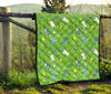 Golf Green Print Pattern Quilt-grizzshop