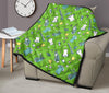 Golf Green Print Pattern Quilt-grizzshop