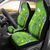 Golf Green Print Pattern Universal Fit Car Seat Covers-grizzshop