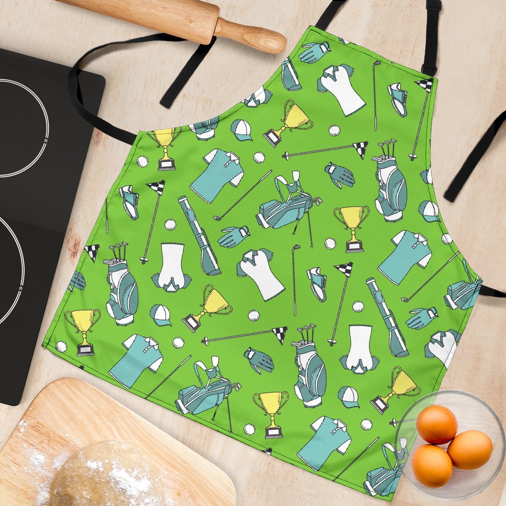 Golf Green Print Pattern Women's Apron-grizzshop