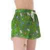 Golf Green Print Pattern Women's Shorts-grizzshop