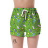 Golf Green Print Pattern Women's Shorts-grizzshop