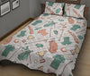 Golf Pattern Print Bed Set Quilt-grizzshop