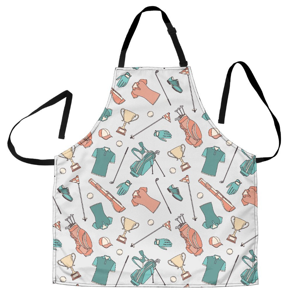 Golf Pattern Print Women's Apron-grizzshop