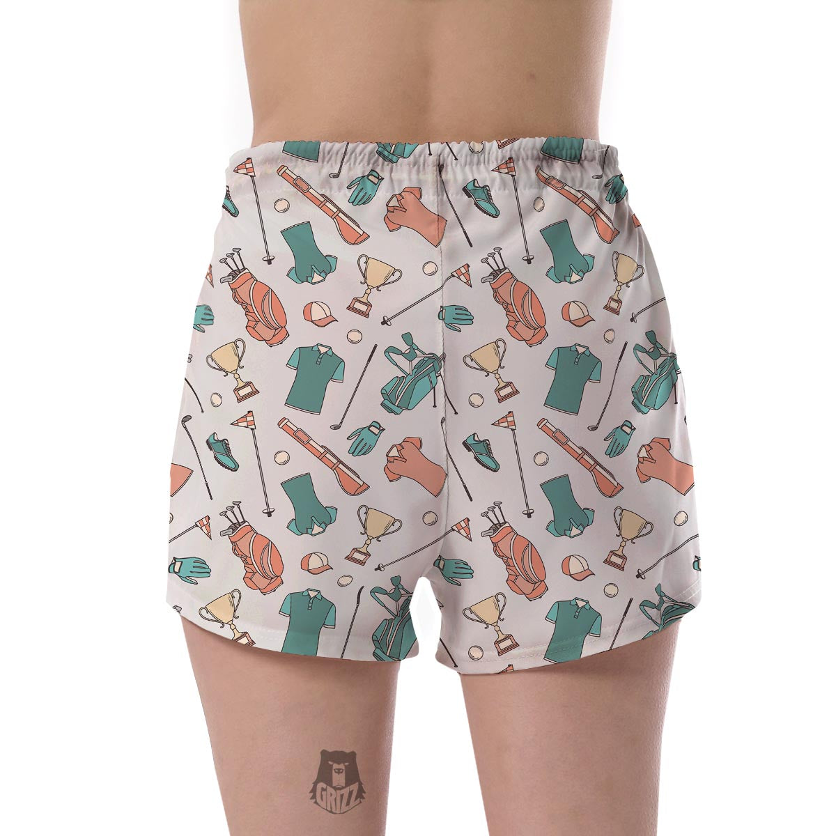 Golf Pattern Print Women's Shorts-grizzshop