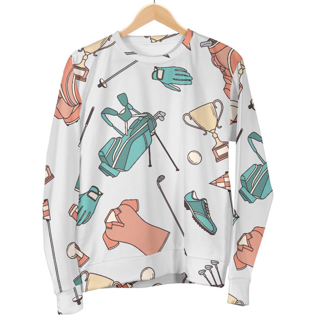 Golf Pattern Print Women's Sweatshirt-grizzshop