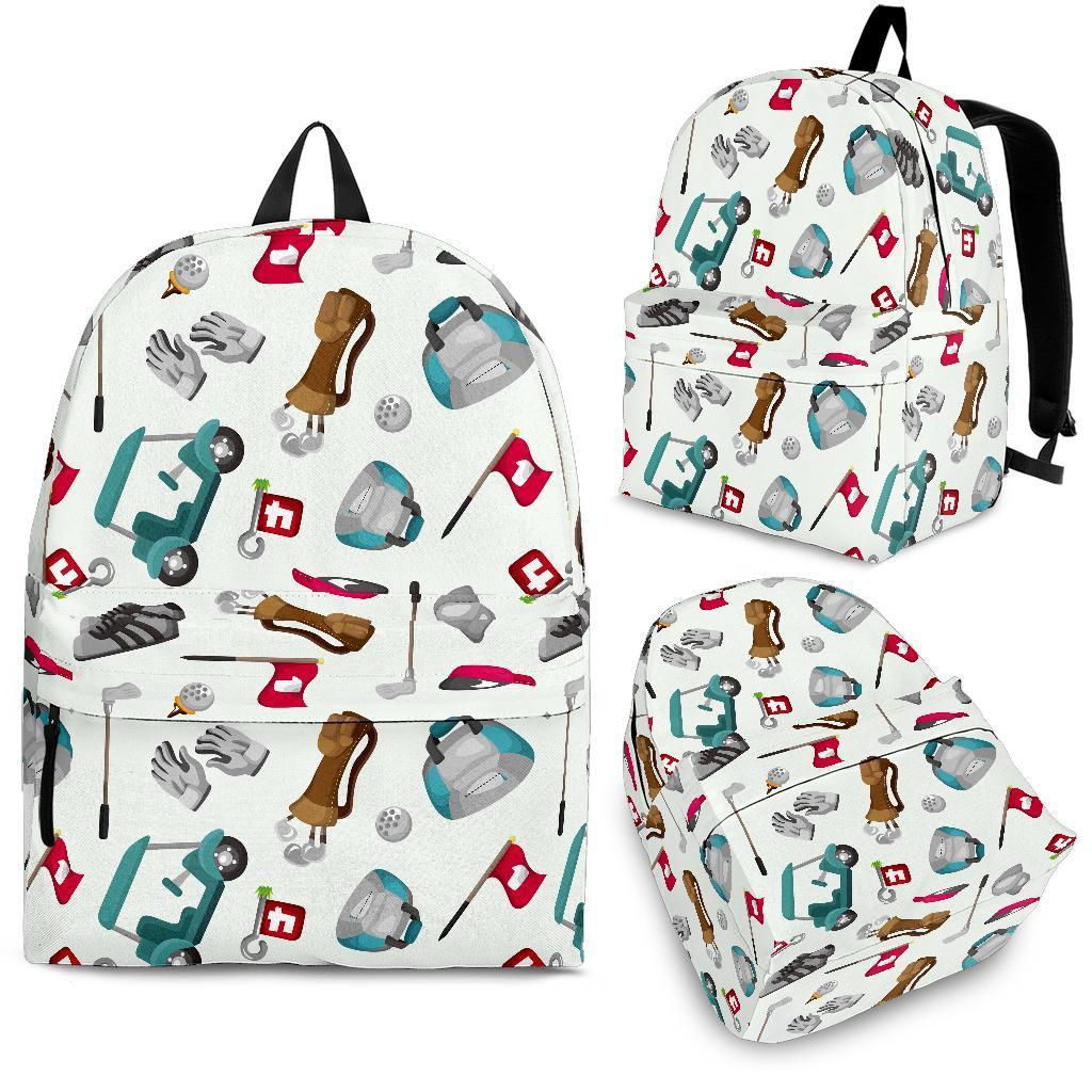 Golf Print Pattern Backpack-grizzshop