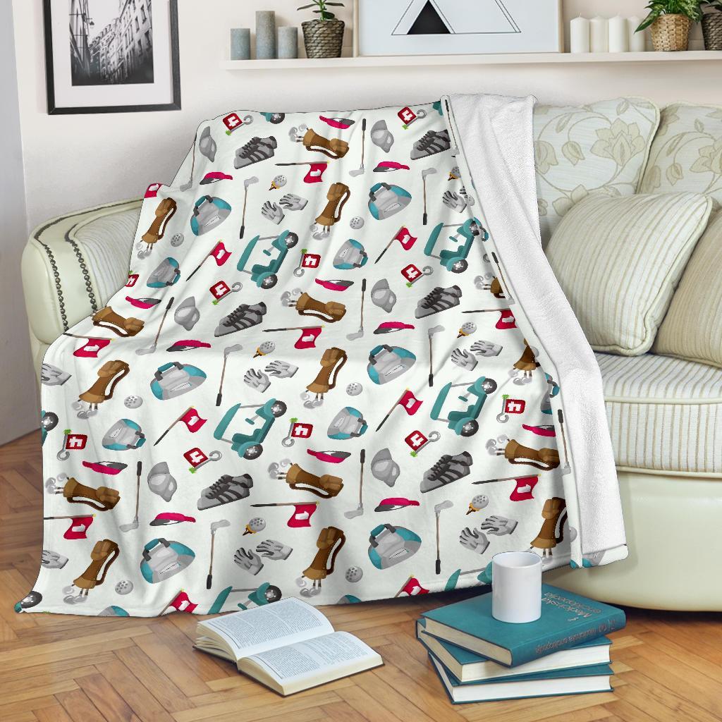 Golf Print Pattern Blanket-grizzshop