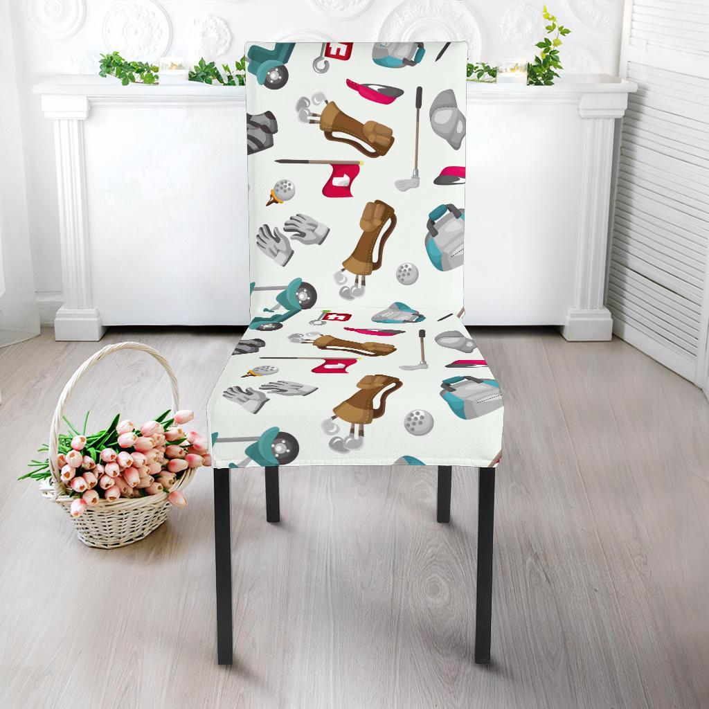 Golf Print Pattern Chair Cover-grizzshop