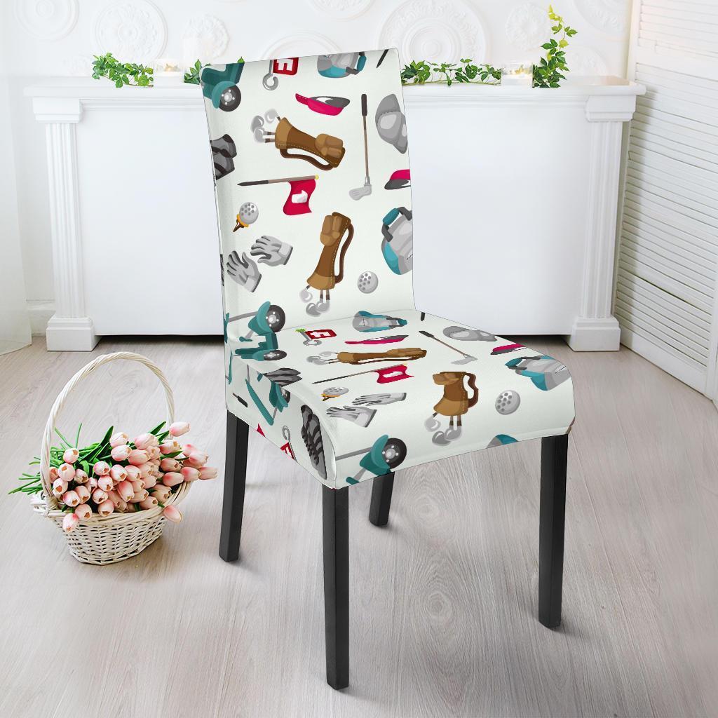 Golf Print Pattern Chair Cover-grizzshop