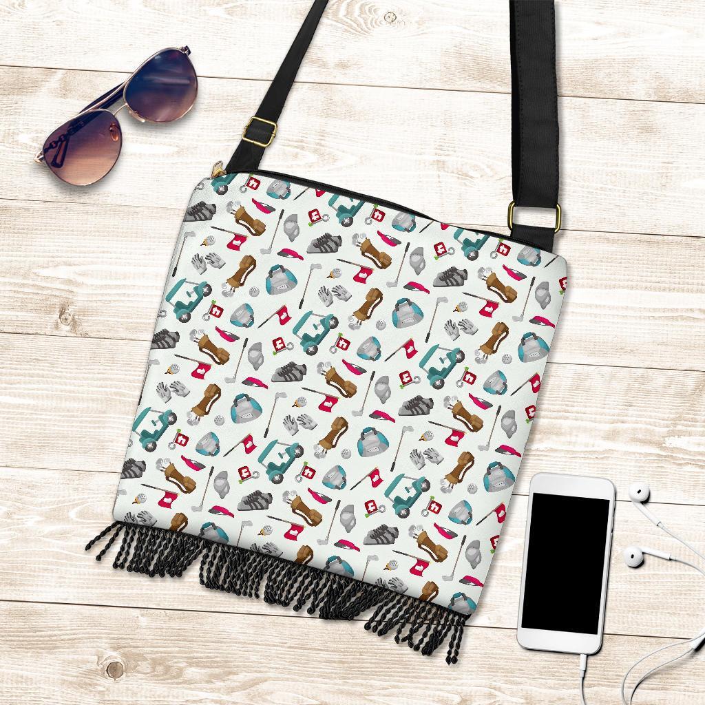 Golf Print Pattern Crossbody bags-grizzshop